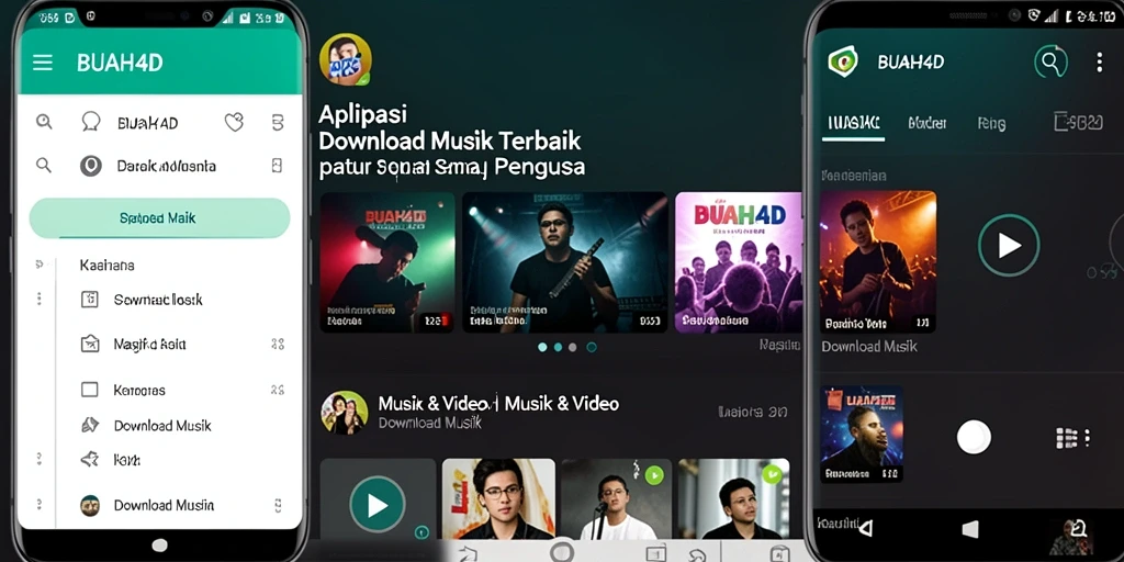 Tampilan antarmuka BUAH4D yang intuitif untuk Download Musik.